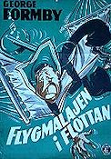Flygmalajen i flottan 1944 poster George Formby Anne Firth Reginald Purdell Marcel Varnel Eric Rohman art