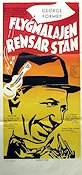 Flygmalajen rensar stan 1955 poster George Formby