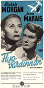 Flygvärdinnan 1948 poster Michele Morgan Jean Marais Jean Delannoy Flyg