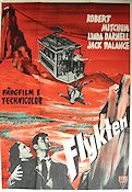 Flykten 1954 poster Robert Mitchum Linda Darnell Berg