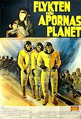 Flykten från apornas planet 1971 poster Roddy McDowall Kim Hunter Bradford Dillman Don Taylor