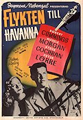 Flykten till Havanna 1946 poster Robert Cummings Michele Morgan Film Noir