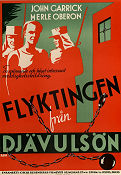 Flyktingen från djävulsön 1934 poster John Garrick Margot Grahame Merle Oberon Bernard Vorhaus