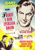 Folket i den lyckliga dalen 1957 poster Gary Cooper Anthony Perkins William Wyler