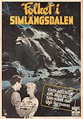 Folket i Simlångsdalen 1947 poster Karl-Henrik Fant Eva Dahlbeck Edvin Adolphson Åke Ohberg Berg