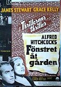 Fönstret åt gården 1954 poster James Stewart Grace Kelly Alfred Hitchcock