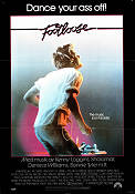 Footloose 1984 poster Kevin Bacon Lori Singer John Lithgow Herbert Ross Rock och pop