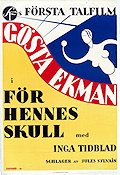 För hennes skull 1930 poster Gösta Ekman Inga Tidblad Paul Merzbach