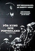 För kung och fosterland 1965 poster Dirk Bogarde Krig