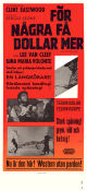 För några få dollar mer 1965 poster Clint Eastwood Lee Van Cleef Gian Maria Volonté Sergio Leone