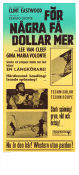 För några få dollar mer 1965 poster Clint Eastwood Lee Van Cleef Gian Maria Volonté Sergio Leone