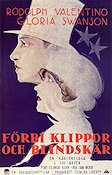 Förbi klippor och blindskär 1922 poster Rudolph Valentino Gloria Swanson