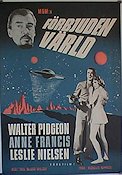 Förbjuden värld 1956 poster Walter Pidgeon Anne Francis Fred M Wilcox Rymdskepp