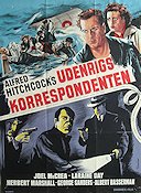 Foreign Correspondent 1940 poster Joel McCrea Laraine Day Herbert Marshall Alfred Hitchcock