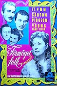 Förmöget folk 1950 poster Errol Flynn Greer Garson Janet Leigh