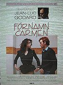 Förnamn Carmen 1984 poster Maruschka Detmers Jean-Luc Godard