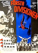 Första divisionen 1941 poster Lars Hanson Gunnar Sjöberg Stig Järrel Hasse Ekman Flyg