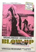Förstoringen 1966 poster Vanessa Redgrave David Hemmings Sarah Miles Michelangelo Antonioni