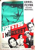 Fotsteg i mörkret 1941 poster Errol Flynn