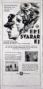 FP1 svarar ej 1932 poster Hans Albers