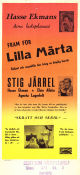 Fram för lilla Märta 1945 poster Stig Järrel Hasse Ekman