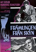 Främlingen från skyn 1956 poster Alf Kjellin Marianne Bengtsson Lars Elldin Rolf Husberg Fallskärm