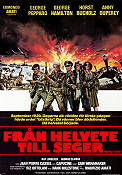 Från helvete till seger 1978 poster George Peppard George Hamilton Hank Milestone Krig