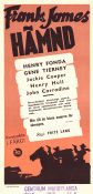 Frank James hämnd 1940 poster Henry Fonda Gene Tierney Jackie Cooper Fritz Lang