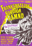 Frankensteins blodiga hämnd 1958 poster Peter Cushing Francis Matthews Eunice Gayson Terence Fisher Filmbolag: Hammer Films