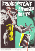 Frankensteins djävulska dotter 1967 poster Peter Cushing Susan Denberg Thorley Walters Terence Fisher Filmbolag: Hammer Films Hitta mer: Frankenstein