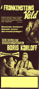 Frankensteins våld 1958 poster Boris Karloff Howard W. Koch