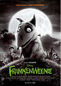 Frankenweenie 2012 poster Winona Ryder Tim Burton Animerat Hundar