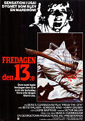 Fredagen den 13e 1980 poster Betsy Palmer Adrienne King Sean S Cunningham