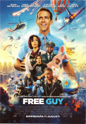 Free Guy 2021 poster Ryan Reynolds Jodie Comer Taika Waititi Shawn Levy