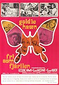 Fri som fjärilen 1972 poster Goldie Hawn Milton Katselas
