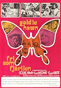 Fri som fjärilen 1972 poster Goldie Hawn Edward Albert Eileen Heckart Milton Katselas