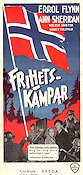 Frihetskämpar 1943 poster Errol Flynn Ann Sheridan Hitta mer: Nazi Norge