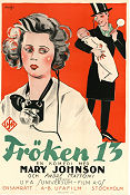 Fröken 13 1925 poster Mary Johnson André Mattoni