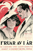 Fruar av i år 1922 poster Pat O´Malley Helene Chadwick E Mason Hopper