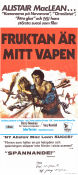 Fruktan är mitt vapen 1972 poster Barry Newman Suzy Kendall John Vernon Michael Tuchner Text: Alistair Maclean