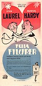 Fula filurer 1942 poster Laurel and Hardy Helan och Halvan