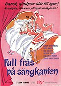 Full fräs på sängkanten 1975 poster John Hilbard Danmark