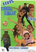 Full rulle 1967 poster Elvis Presley Arthur H Nadel Musikaler Motorcyklar Damer Rock och pop Bilar och racing