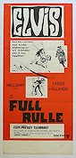 Full rulle 1967 poster Elvis Presley Arthur H Nadel Musikaler Motorcyklar Damer Rock och pop Bilar och racing