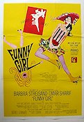 Funny Girl 1969 poster Barbra Streisand Omar Sharif Musikaler