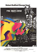 Fyra smarta bovar 1972 poster Robert Redford George Segal Peter Yates