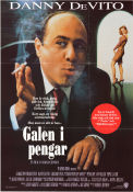 Galen i pengar 1991 poster Danny de Vito Gregory Peck Penelope Ann Miller Norman Jewison Pengar