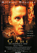 The Game 1997 poster Michael Douglas Sean Penn Deborah Kara Unger David Fincher