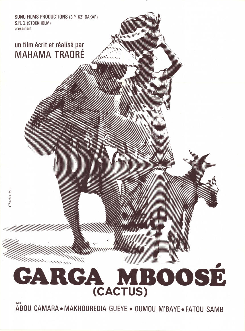 Garga M´Bosse 1975 poster Abou Camara Mahama Traoré Filmen från: Senegal