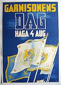 Garnisonens Dag Haga 4 augusti 1943 affisch Sven Åberg Politik